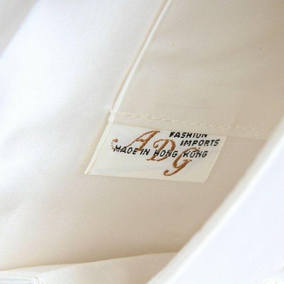 Vintage ADG Fashion Imports Evening Beaded Cream/Ivory Clutch Purse Formal - Picture 6 of 8